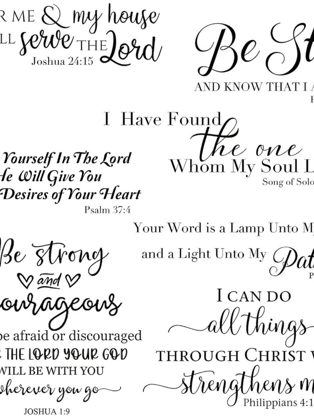 Bible Verse Stickers Peel & Stick,Be Still